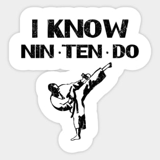 I Know Nin Ten Do Sticker